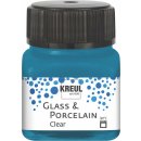 Kreul Glass & Porcelain Clear - Cyanblau