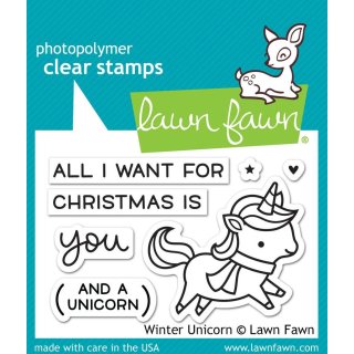 Stempel Winter Unicorn Lawn Fawn