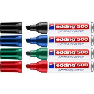 edding 500 Permanentmarker (Keilspitze, 2 - 7mm)