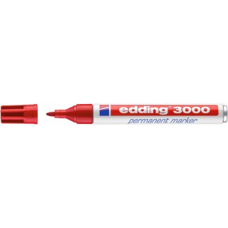 edding 3000 Permanentmarker -  rot