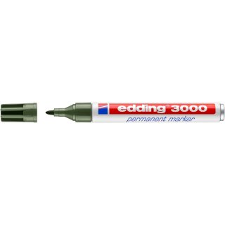 edding 3000 Permanentmarker - olivgrün