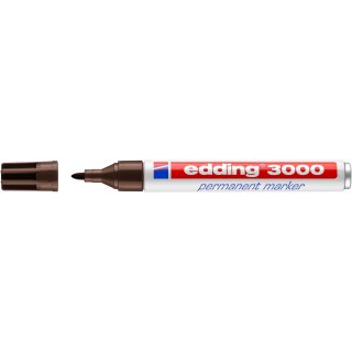 edding 3000 Permanentmarker - dunkelbraun