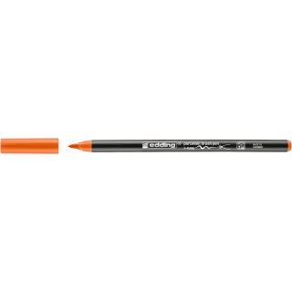 Porzellanmalstift Pinselspitze orange