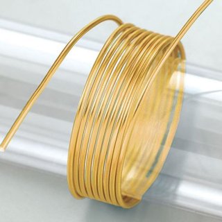 Aludraht eloxiert, ø 2 mm, 5 m, gold