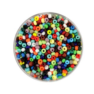 Rocailles satt mix, 2,6 mm, 17 g