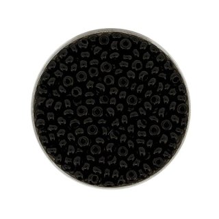 Rocailles satt schwarz, 3,1 mm, 17 g