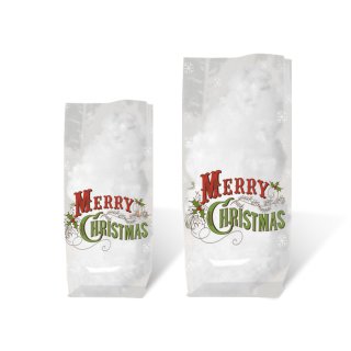 Geschenk-Bodenbeutel "Frohe Weihnachten" 145 x 235 mm, 10er Pack