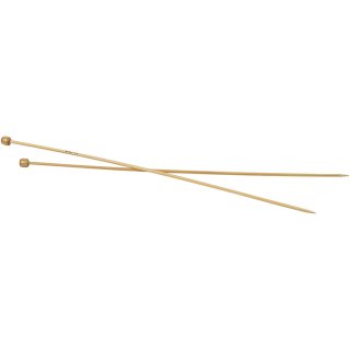 Stricknadel Nr. 3,5, 35 cm, 1Paar, Bambus