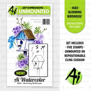 Stempel "Blooming Birdhouse" Art Impressions