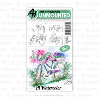 Stempel "WC Bicycle Set" Art Impressions