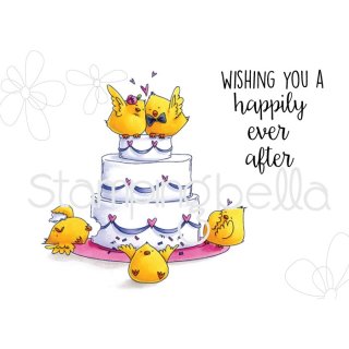 Stempel "Weeding Cake Chicks" Stamping Bella