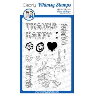 Stempel "Graffiti Girl" Whimsy Stamps