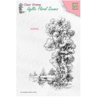 Stempel "Tree with boat" Nellies Choice