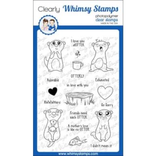 Stempel "Adorable Otters" Whimsy Stamps