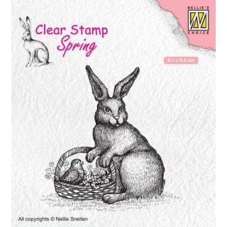 Stempel "Hase mit Korb" Nellies Choice