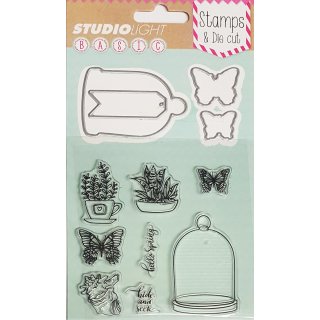 Stamp & Die Cut Set "Hello Spring"