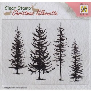 Stempel "Christmas Silhouette - Pine trees" Nellies Choice