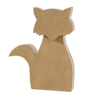 Papp-Figur "Fuchs Silhouette" 20 cm