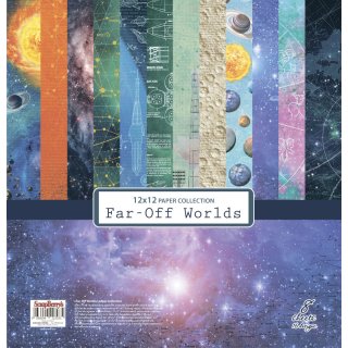 Papier Set "Far-Off Worlds" (8 Blatt) 30,5 x 30,5 cm