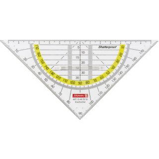 Geometrie-Dreieck bruchsicher 16 cm, Griff