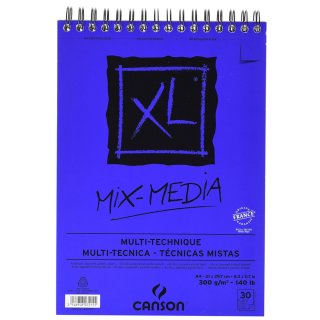 Studienblock "XL MIX MEDIA" A4, 30 Blatt