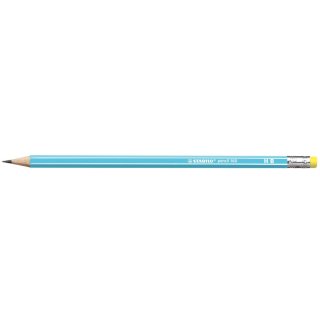 Bleistift "Pencil 160" mit Radierer, hellblau