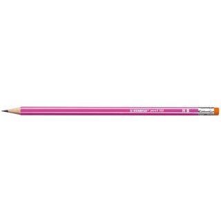 Bleistift "Pencil 160" mit Radierer, pink