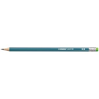 Bleistift "Pencil 160" mit Radierer, petrol