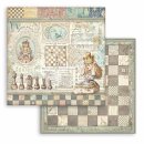 Scrapbookingpapier Set "Alice Through the Looking Glass" 8 x 8" Stamperia (10 Blatt)