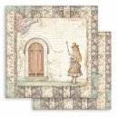 Scrapbookingpapier Set "Alice Through the Looking Glass" 8 x 8" Stamperia (10 Blatt)