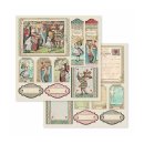 Scrapbookingpapier Set "Alice" 8 x 8" Stamperia (10 Blatt)