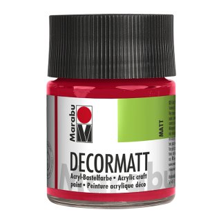 Acrylfarbe "Decormatt" kirschrot 50 ml