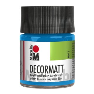 Acrylfarbe "Decormatt" azurblau 50 ml