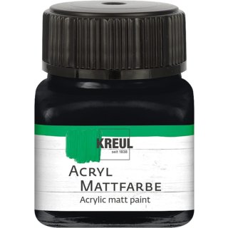 Acryl-Mattfarbe, schwarz, 20 ml