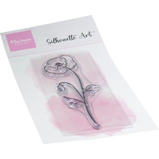 Stempel "Silhouette Art - Mohnblume" Marianne Design