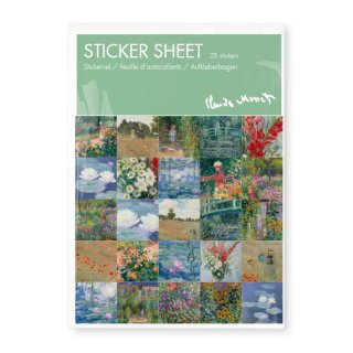 Stickerbogen Monet Vorderseite