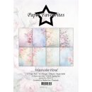 Designpapier Aquarellblumen Deckblatt