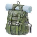 Dekofigur Wanderrucksack grün