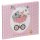 Babyalbum rosa mit Kinderwagen