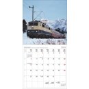 Kalender Eisenbahnen ausgeklappt