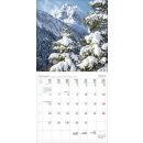 Kalender Alpen 2025 ausgeklappt