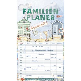 Familienplaner Aquarell 2025 Deckblatt