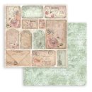 Scrapbookingpapier Set "Shabby Rose" 8 x 8" Stamperia (10 Blatt)