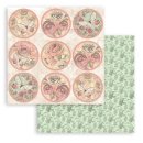 Scrapbookingpapier Set "Shabby Rose" 8 x 8" Stamperia (10 Blatt)