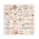 Scrapbookingpapier Set "Shabby Rose" 8 x 8" Stamperia (10 Blatt)