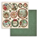 Scrapbookingpapier Set "Classic Christmas" 8 x 8" Stamperia (10 Blatt)