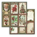 Scrapbookingpapier Set "Classic Christmas" 8 x 8" Stamperia (10 Blatt)