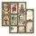 Scrapbookingpapier Set "Classic Christmas" 8 x 8" Stamperia (10 Blatt)