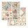 Scrapbookingpapier Set "Pink Christmas" 8 x 8" Stamperia (10 Blatt)