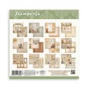 Scrapbookingpapier Set "Golden Harmony" 8 x 8" Stamperia (10 Blatt)